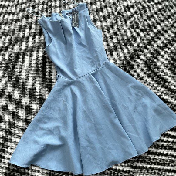 ModCloth Closet Luck Be a Lady Dress in Powder Blue - Picture 1 of 7